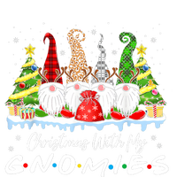 Christmas With My Gnomies Merry Christmas Buffalo Plaid T-Shirt