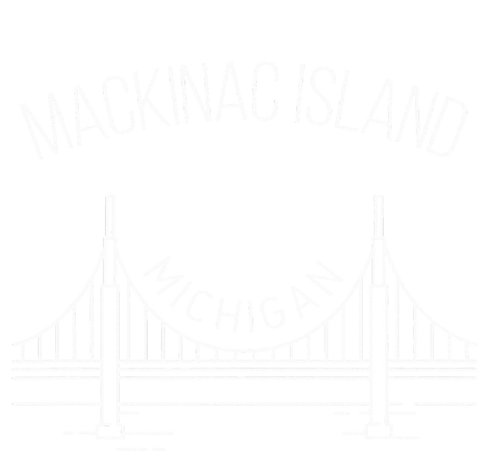 Mackinac Island Michigan With Bridge Weekend Travel High Crown Mesh Back Trucker Hat