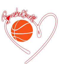 I Love Basketball Girl Basketball Player Heart T-Shirt