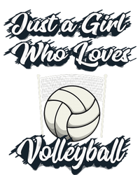 Just A Girl Who Love Volleyball Womens Cotton Relaxed Long Sleeve T-Shirt