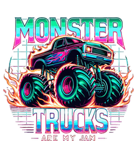 Monster Trucks Are My Jam Insulated Varsity Jacket