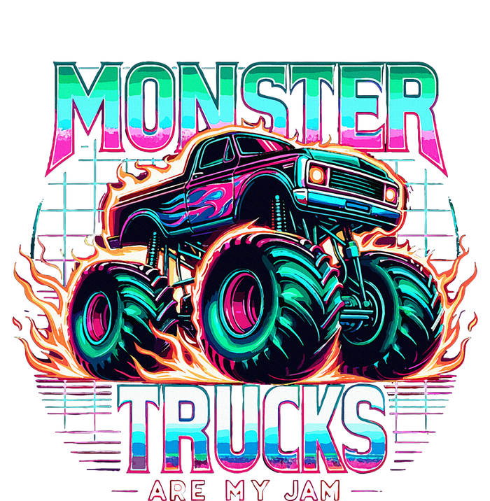 Monster Trucks Are My Jam Insulated Varsity Jacket