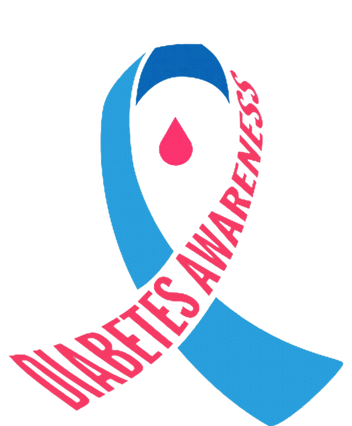 Diabetes Awareness Ribbon With Blood Drop Design Tank Top