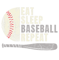 Eat Sleep Baseball Repeat Funny Baseball Player Women's Perfect Tri Tunic Long Sleeve Shirt