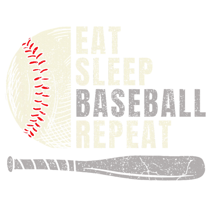 Eat Sleep Baseball Repeat Funny Baseball Player Women's Perfect Tri Tunic Long Sleeve Shirt