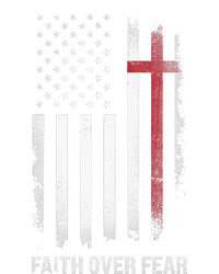 Christian Us Usa Flag American Christ Faith Over Fear Cross T-Shirt