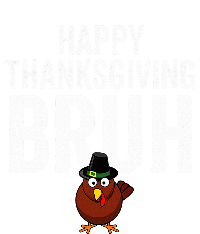 Happy Thanksgiving Bruh Funny Turkey Bruh Kids Long Sleeve Shirt