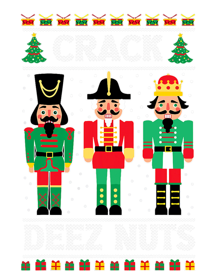 Deez Nuts Nutcracker Funny Ugly Christmas Sweater Xmas Toddler Long Sleeve Shirt