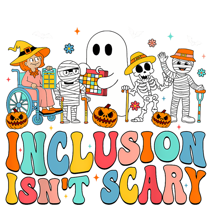 Inclusion IsnT Scary Slp Halloween Sped Teacher Ghost Mummy High Crown Mesh Back Trucker Hat