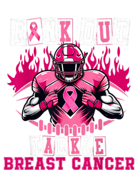 Out Tackle Breast Cancer Awareness Usa Football Mom V-Neck T-Shirt