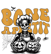 Bone Appetit Skeleton Chef Halloween Pom Pom 12in Knit Beanie