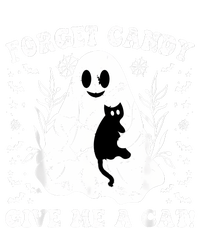 Funny Halloween Cat Ghost Forget Candy Give Me Cat Halloween Full-Length Apron With Pockets