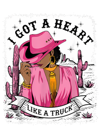 I Got A Heart Like A Truck Western Black Cowgirl African PosiCharge RacerMesh Polo