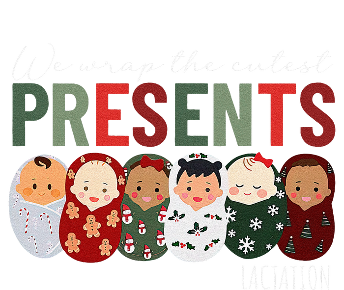 We Wrap The Cutest Presents Lactation Christmas Holiday Infant Fleece One Piece