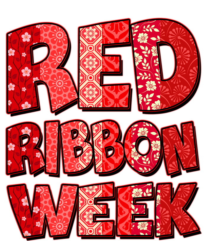 Red Ribbon Weekend Substance Abuse Awareness Canvas