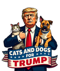 Cats And Dogs For Trump 2024 Kittens And Dogs For Trump Toddler Zip Fleece Hoodie