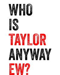 Who Is Taylor Anyway Ew Crop Fleece Hoodie