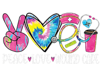 Peace Love Wound Care Nurse Nursing Heart Stethoscope T-Shirt