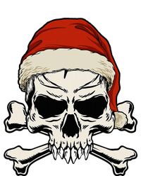 Pirate Christmas Skull & Crossbones Santa Hat. Goth Pirate T-Shirt