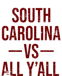 South Carolina Vs All YAll Vintage Weathered Southerner Women's Knotted Racerback Tank