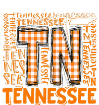 Tennessee State Flag Orange Plaid Tn Women's Racerback Tank