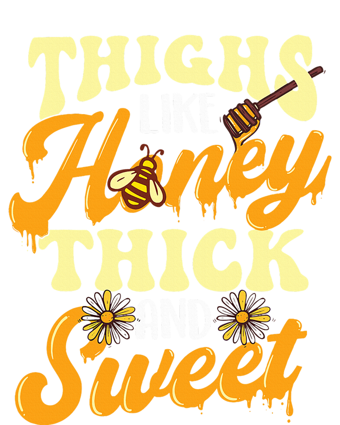 Thighs Like Honey Thick And Sweet Thick Thighs Women's Racerback Cropped Tank