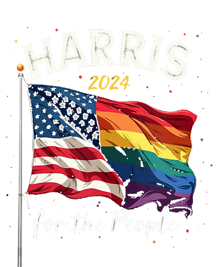 Harris 2024 For The People Usa Pride Flag T-Shirt