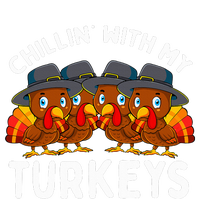 Chillin With My Turkeys Thanksgiving Family Youth Performance Sprint T-Shirt