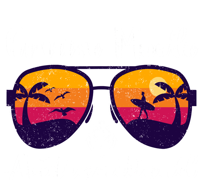 Cruise Mode Activated Vacation Funny Family Matching Group Cropped Pullover Crew