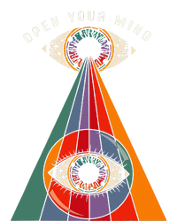 All Seeing Eye Open Your Mind Evil Eye Retro 60s 70s Kids Tie-Dye T-Shirt