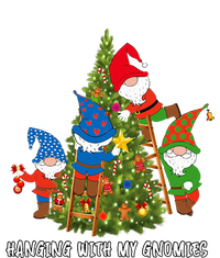 Christmas Gnome Hanging With My Gnomies Funny Tree Holiday T-Shirt