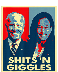 Anti Biden Harris Shits N Giggles Political Performance Long Sleeve Polo