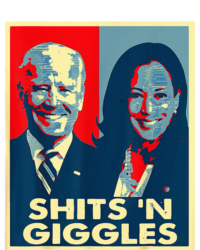 Anti Biden Harris Shits N Giggles Political Performance Long Sleeve Polo