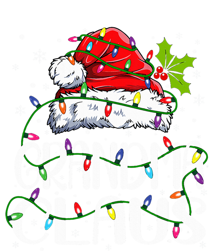 Grandma Claus Christmas Lights Pajama Family Matching T-Shirt