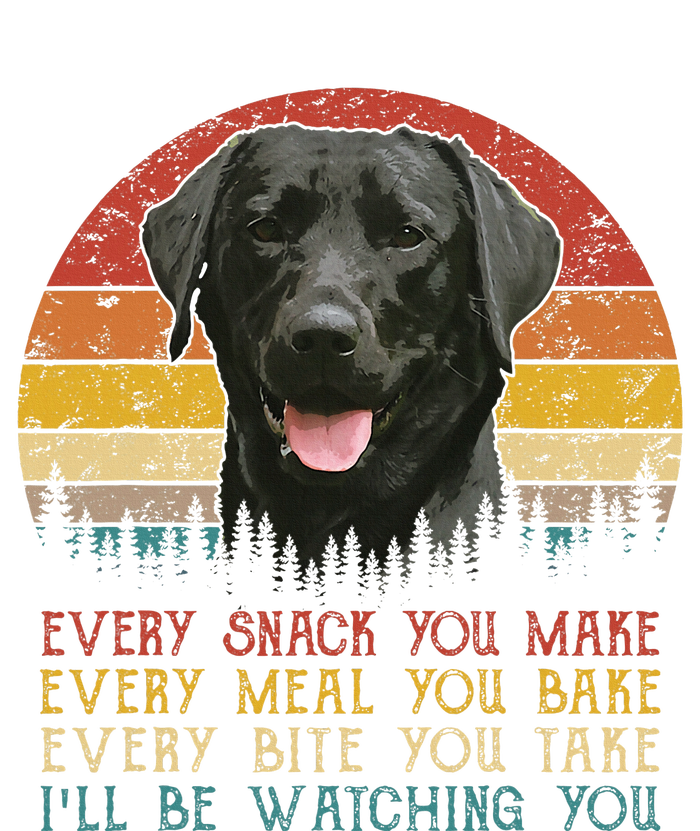 Every Snack You Make Dog Black Labrador Retriever Flat Bill Trucker Hat