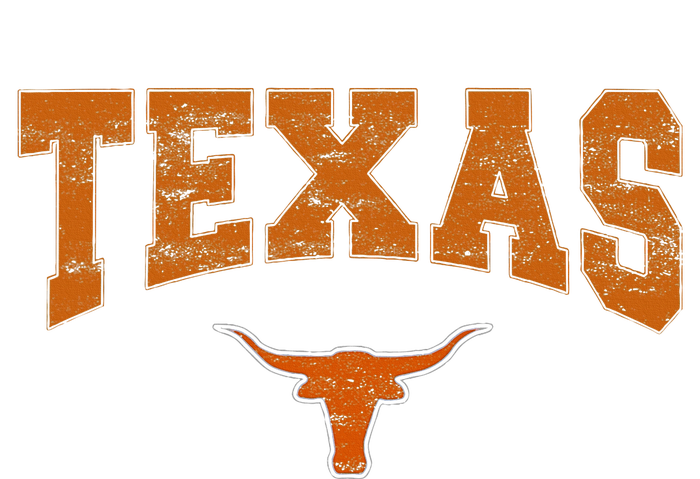 Texas State Of Texas Orange Text T-Shirt