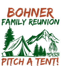 Bohner Family Reunion Pitch A Tent Funny Camping Ceramic Bell Ornament