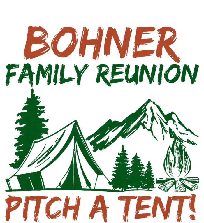 Bohner Family Reunion Pitch A Tent Funny Camping Ceramic Bell Ornament