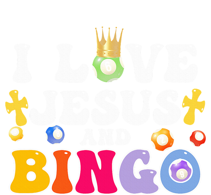 I Love Jesus And Bingo Christian Cross Board Games T-Shirt