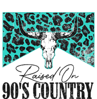 Vintage Leopard Bull Skull Raised On 90S Country Music Sustainable Bucket Hat