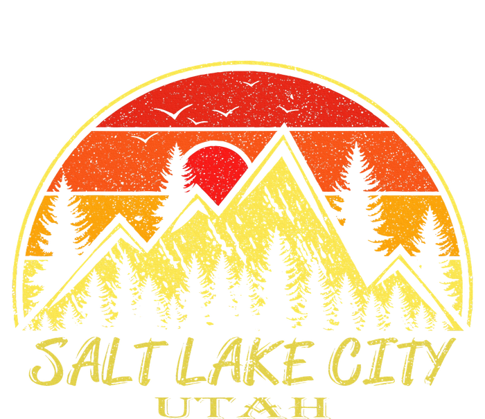 Vintage Salt Lake City Utah Ut Mountains Hiking Souvenir Ladies Essential Tank