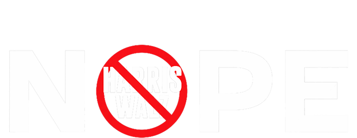 Anti Harris Walz Nope No Harris Walz Sign Waltz Kids Hoodie