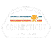 Connecticut Family Vacation 2024 Fun Retro Sunset Women's Racerback Tank