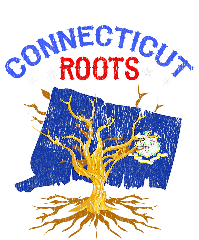 Home Connecticut Roots State Tree Gift Grown Tree Flag Lover T-Shirt