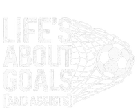 Soccer Funny Life Is About Goals & Assists Soccer Player Flat Bill Trucker Hat