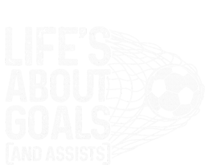 Soccer Funny Life Is About Goals & Assists Soccer Player Flat Bill Trucker Hat