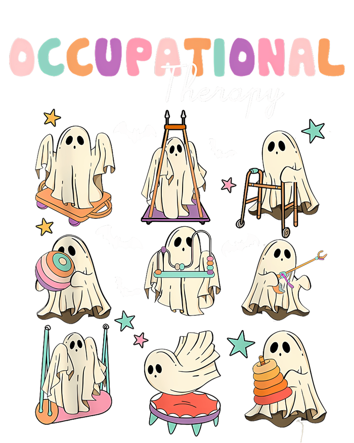 Ot Occupational Therapy Halloween Retro Ghost Ot Halloween Ladies Essential Flowy Tank