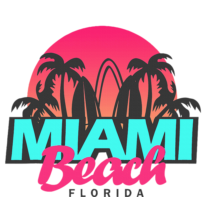 Retro South Beach Miami Florida Pop Art Sweatshirt Cinch Pack Bag