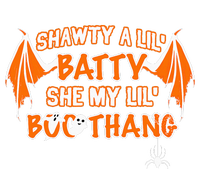 Shawty A Lil Batty She My Lil Boo Thang Funny Halloween Gift Performance Fleece Hoodie