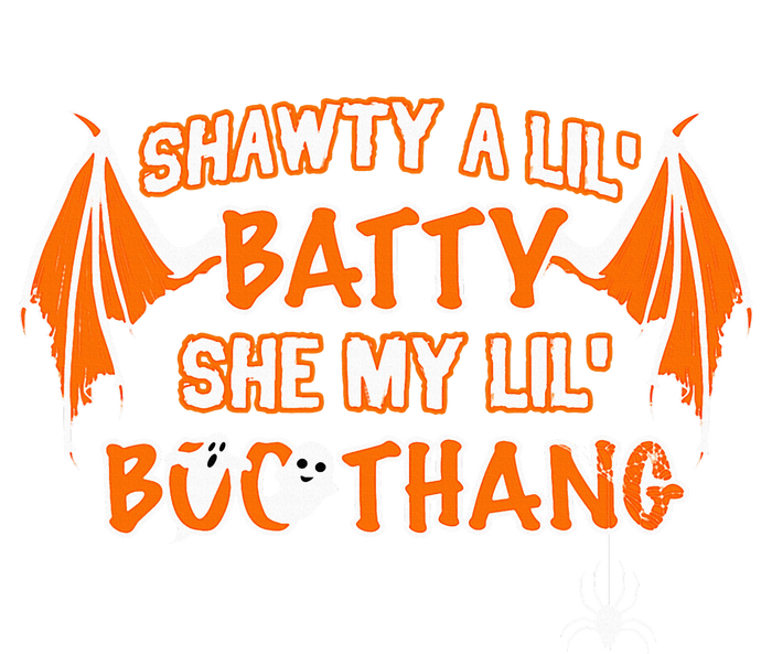 Shawty A Lil Batty She My Lil Boo Thang Funny Halloween Gift Performance Fleece Hoodie